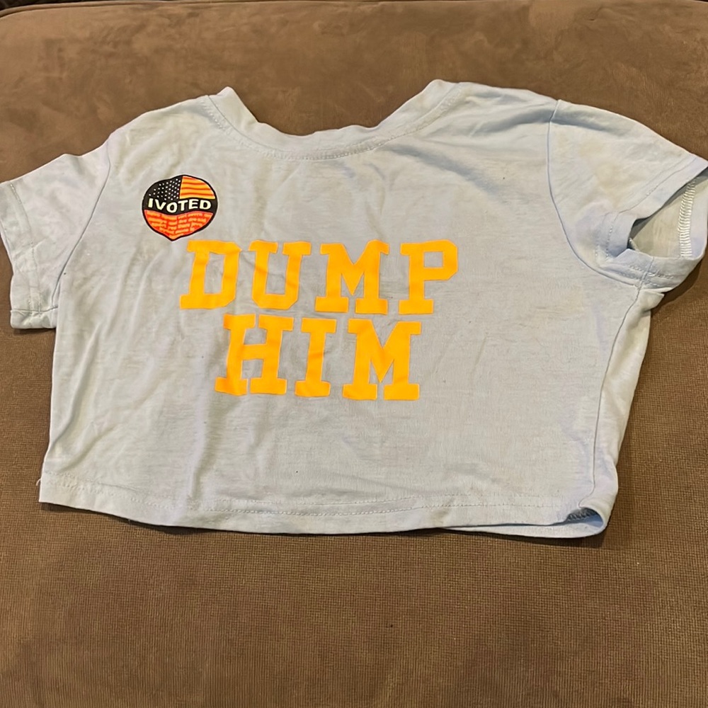 Graphic baby blue tee